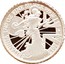 UK 5 Pence Britannia Modern 2017 Proof BRITANNIA 1/40 OZ FINE SILVER 999 2017 LWT coin reverse