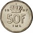Luxembourg 50 Francs 1987 KM# 62 Standard Coinage Resumed 19 87 50F IML coin reverse