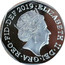 UK 50 Pence 50th anniversary of the moon landing 2019 ELIZABETH II • DEI • GRA • REG • FID • DEF 2019 • coin obverse