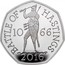 UK 50 Pence Battle Of Hastings 2019 Proof BATTLE OF HASTINGS 10 66 JB 2016 coin reverse