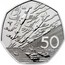UK 50 Pence (Planes) 50 PENCE JM coin reverse