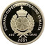 Malta 500 Liras Athena 2001 SOVRANO OSPEDALIERO ORDINE DI MALTA KNIGHTS OF MALTA 500 LIRAS O.S.J. 2001 coin obverse