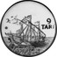 Malta 9 Tari Medieval galley 1988 Proof, all in proof set PS77 X# 125 9 TARI coin reverse