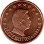 Luxembourg Euro Cent Henri I 2003 (u) KM# 75 LËTZEBUERG 2002 GC coin obverse