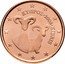 Cyprus Euro Cent Moufflon 2008 KM# 78 ΚΥΠΡΟΣ 2008 KIBRIS coin obverse