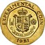 UK Experimental coin Royal Mint Trial 25 Pence 1981 EXPERIMENTAL COIN ROYAL MINT 1981 coin obverse