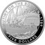 Australia Five Dollars Mutiny on the Bounty 2019 1 OZ .999 AG: MUTINY OF THE BOUNTY - 1789 FIVE DOLLARS coin reverse