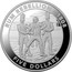 Australia FIVE Dollars Rum Rebellion 2019 1 OZ .999 AG: RUM REBELLION - 1808 FIVE DOLLARS coin reverse