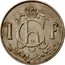 Luxembourg Franc Charlotte 1964 KM# 46.2 1 CH F. A.B. coin reverse