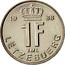 Luxembourg Franc Jean 1988 KM# 63 19 88 1F IML LËTZEBUERG coin reverse