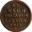 Luxembourg Liard Maria Theresa 1757 (b) KM# 1 AD USUM DUCATUS LUXEMB. 1757 coin reverse