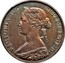 Canada One Cent Victoria (Pattern) 1865 Only 4-5 known coins KM# Pn7 VICTORIA D: G: BRITT: REG: F: D: coin obverse