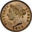 Cyprus Piastre Thick 1 1890 KM# 3.2 VICTORIA QUEEN 1886 coin obverse