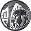 Cyprus Pound Centaurea Akamantis 2006 Proof KM# 77a £1 coin reverse