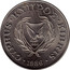 Cyprus Pound World Wildlife Fund 1986 KM# 59 1960 CYPRUS ∙ ΚΥΠΡΟΣ ∙ KIBRIS ∙ 1986 ∙ coin obverse