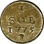 Luxembourg Sol Maria Theresa 1775 (b) KM# 6 1 SOL 1775 coin reverse