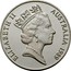 Australia Ten Dollars Kookaburra. Piedfort 1989 Proof; Piedfort KM# 133a ELIZABETH II AUSTRALIA 1989 RDM coin obverse