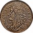 Ireland 1/2 Crown James II Gun Money 1689 Nov KM# 95 IACOBVS ∙II∙ DEI ∙ GRATIA coin obverse