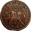 Ireland 1/2 Crown James II Gun Money 1690 Proof, May KM# 101b 1690 . MAG. BR. FRA. ET . HIB. REX. XXX JR MAY. coin reverse