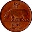 Ireland 1/2 Penny 1964 KM# 10 Republic ½ D LEAT PINGIN PM coin reverse