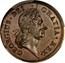 Ireland 1/2 Penny George I 1722 KM# 116 GEORGIUS DEI GRATIA REX coin obverse