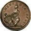 Ireland 1/2 Penny George I 1722 KM# 116 • HIBERNIA • 1722 • coin reverse
