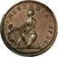 Ireland 1/2 Penny George I 1722 Proof KM# 116a • HIBERNIA • 1722 • coin reverse