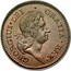 Ireland 1/2 Penny George I 1723 KM# 117.1 GEORGIUS DEI GRATIA REX coin obverse