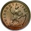 Ireland 1/2 Penny George I 1723 KM# 117.1 HIBERNIA 1723 coin reverse