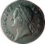 Ireland 1/2 Penny George II 1760 KM# 136 GEORGIVS II REX coin obverse