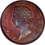 Ireland 1/2 Penny George II small letters 1736 KM# 125 GEORGIUS II REX coin obverse