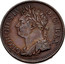 Ireland 1/2 Penny George IV 1822 KM# 150 GEORGIUS IV D: G: REX coin obverse