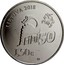 Lithuania 1.5 Euro The 50th Physicists Day of Vilnius University 2018 LMK KM# 227 LIETUVA 2018 FIDI 50 1,50 € coin obverse