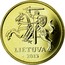Lithuania 10 Centu 2013 In sets only KM# 106 Reform Coinage LIETUVA 1998 coin obverse
