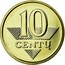 Lithuania 10 Centu 2013 In sets only KM# 106 Reform Coinage 10 CENTU coin reverse