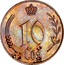 Luxembourg 10 Ces Charlotte Essai 1930 ★ 10 CES coin reverse