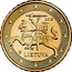 Lithuania 10 Euro Cent Vytis 2015 LMK KM# 208 2015 LIETUVA coin obverse