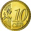 Ireland 10 Euro Cent Harp. 2nd Map 2007 Proof KM# 47 10 EURO CENT LL coin reverse