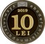 Moldova 10 Lei 30 years of state language and latin writing 2019  R/M 10 LEI BNM BNM BNM 2019 coin reverse
