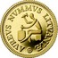 Lithuania 10 Litu Lithuanian gold coinage 1999 Proof KM# 120 AVREVS NVMMVS LITVANIÆ LMK coin reverse