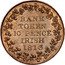 Ireland 10 Pence Token George III 1813 KM# Tn5 BANK TOKEN 10 PENCE IRISH 1813 coin reverse