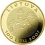 Lithuania 100 Litu 1000th Anniversary of the name Lithuania 2007 Proof KM# 158 LIETUVA LMK 100 LITŲ 207 coin obverse