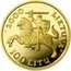 Lithuania 100 Litu Vytautas - Grand Duke of Lithuania 2000 Proof KM# 126 2000 LIETUVA 100 LITU LMK coin obverse