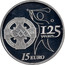 Ireland 15 Euro Gaelic Athletics 2009 Proof KM# 63 125 YEARS CUNPANN LUCH 18 CAA 84 CHLADA SAGL 15 EURO coin reverse