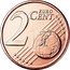 Lithuania 2 Euro Cent Vytis 2015 LMK KM# 206 2 EURO CENT LL coin reverse