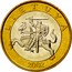 Lithuania 2 Litai 2002 KM# 112 Reform Coinage LIETUVA 1999 coin obverse