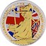 UK 2 Pounds Britannia. Flag. 2014 BRITANNIA 2014 1OZ 999 FINE SILVER coin reverse