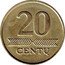 Lithuania 20 Centu 2012 In sets only KM# 107 Reform Coinage 20 CENTŲ coin reverse