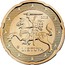 Lithuania 20 Euro Cent Vytis 2015 LMK KM# 209 2015 LIETUVA coin obverse