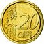 Ireland 20 Euro Cent Harp. 2nd Map 2008 KM# 48 20 EURO CENT LL coin reverse